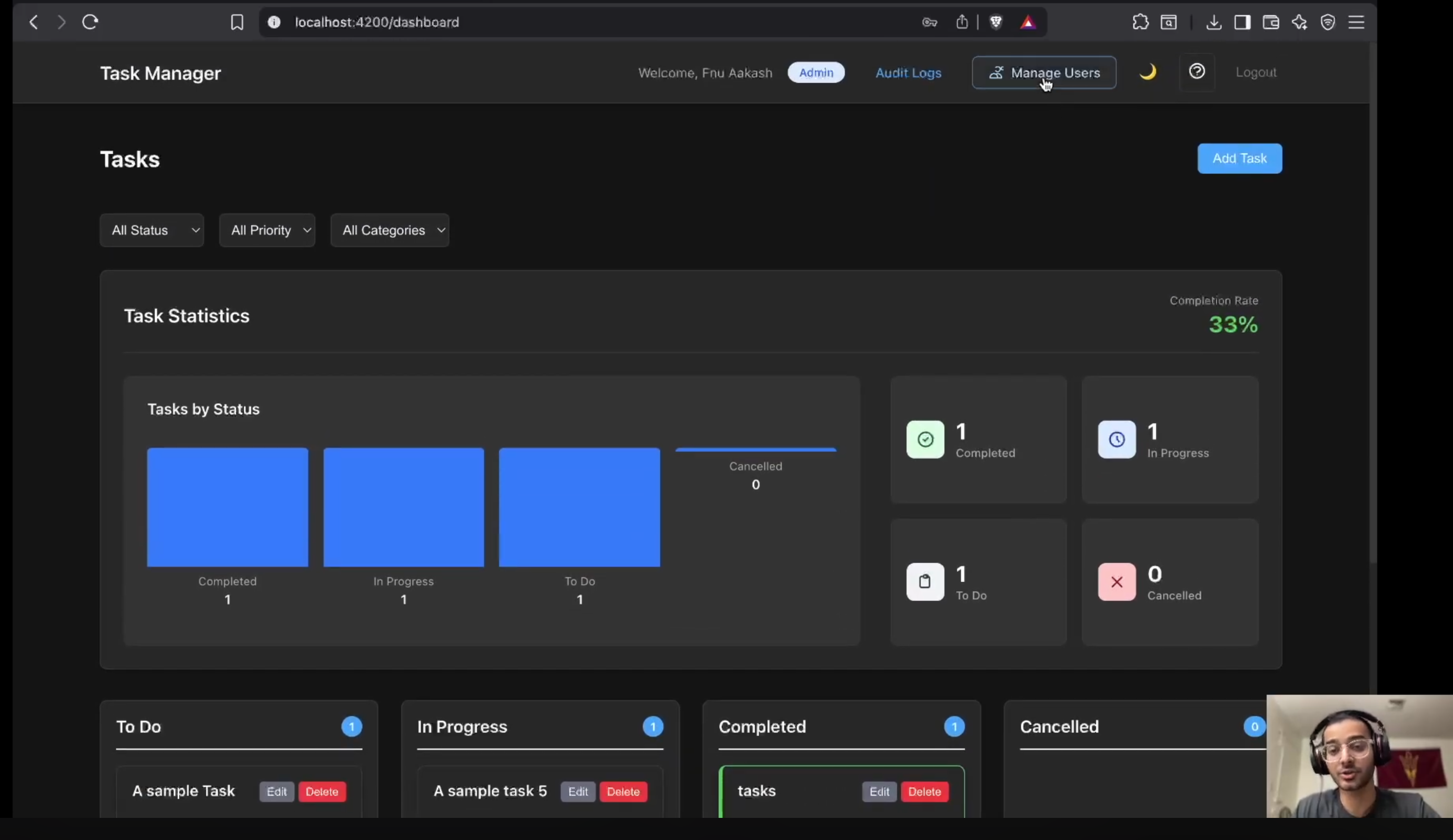Secure Task Management System Project